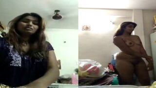 Srilankan girl shows her big ass and boobs