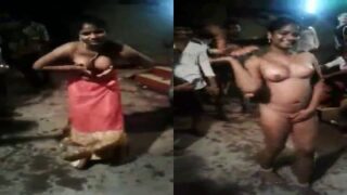 Village mid-night topless record nude sex dance