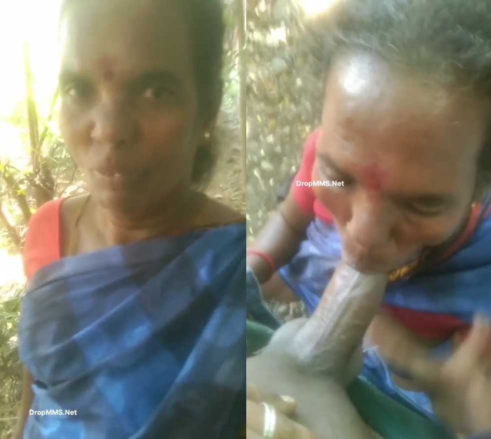 Real tamil village aunty hot sex - aunty strips and gave a blowjob