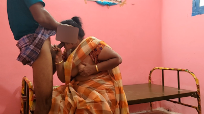 Mother-in-law sucks the husband’s cock