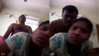 Tamil aunty savitha recording a selfie doggy fuck video