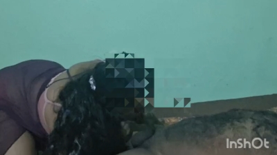 Pollachi Desi Aunty gives blowjob with huge boobs