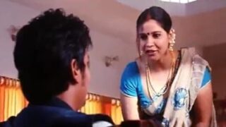 Real Tamil mallu aunty seduce a young man and having sex