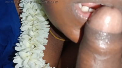 Unsatisfied South Indian Aunty sucks the young cock like lollypop