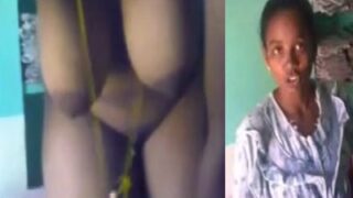 Pollachi Village natural beauty shows sexy boobs with bf talk