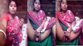 Thiruchirappalli Village mature wife had pussy sex with saree