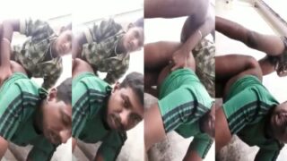 Real Tamilnadu village gay boys enjoy outdoor anal talk fuck