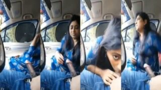 Chennai HM Aunty Teacher blowjob in a car