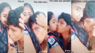 Trichy college girl enjoyed innocent lover’s boobs sucking