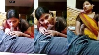 What an sexy blowjob by a Chennai scandal Housewife