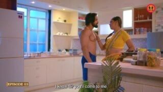 Handsome Husband enjoyed morning fuck with maid aunty in blue film