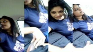 Kollam beautiful desi girl Thulasi hot outdoor sex in a car