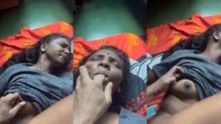 Sri Lankan kandy village girl hot fuck with pressing dark nipple