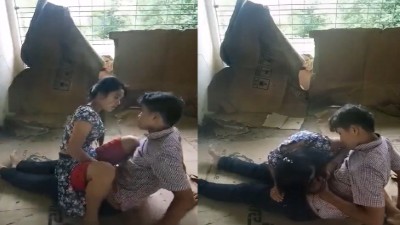 Village 19yr Teen girl sucks and fucking with 18yr guy dick