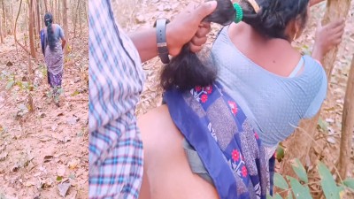 Kerala village aunty hot saree fucking in the forest