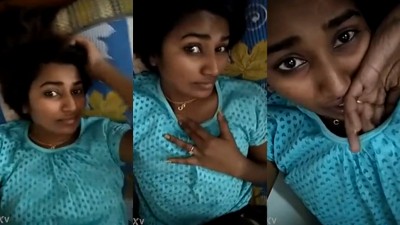 Pudukkotai village girl acts innocent and expose her boobs
