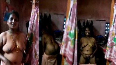 Salem village aunty expose her nude mulai and round ass