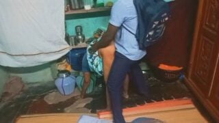 Trichy village magan fucking mom in doggy style with saree