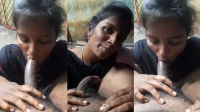 Salem village girl deep blowjob to her lover with sex talk