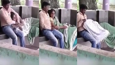 Tirunelveli aunty sucking her lover dick in a outdoor park