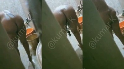 Trichy paiyan takes her amma nude bath with talk