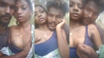 Gramathu 18yr Teen girl outdoor boobs sucking sex with bf