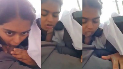 Malappuram 18yr Virgin girl sexy blowjob in a college bus