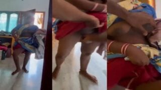 Madurai maid aunty Malathi shows mulai pundai in saree