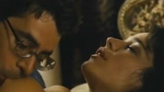 Stepson sucking mom boobs when she sleeping on bed