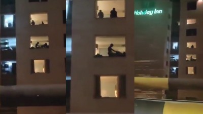 Chennai apartment guy fucking desi in open window