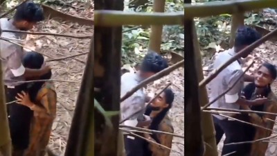 Allapuzha 18yr teen girl blowjob to sahodaran in outdoor mms