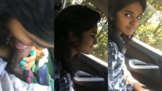 Pondicherry college 19yr girl sucking uncle dick in a car