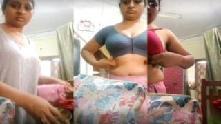 Trichy housewife wear jacket on her sexy mulai