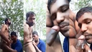 Erode Gay paiyan Rajesh outdoor blowjob and eating cum