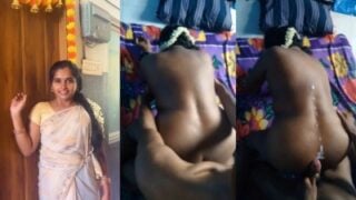 Theni housewife Malar nude doggy fucking with ex-lover