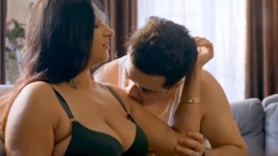Rich aunty having romantic sex with her business partner