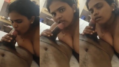 Madurai mallu big mulai aunty romantic blowjob with talk