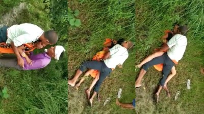 Village local desi fucking with stranger on outdoor
