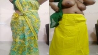 Kanyakumari mom wear jacket on her big mango mulai