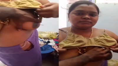 Chennai aunty nude big boobs pressing with tempting voice
