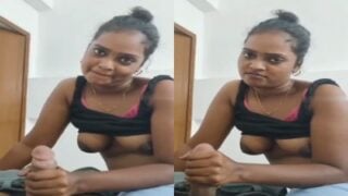 Coimbatore college studying girl nude handjob with cute talk