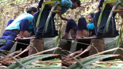 Theni village college couple outdoor fucking sexy capture