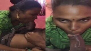 Kanchipuram village mom sucking son’s chocolate dick