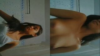 South Indian young girl strips inners and shows cute mulai