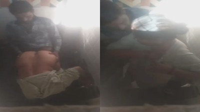 Gramathu aunty bathroom doggy fucking with local bf