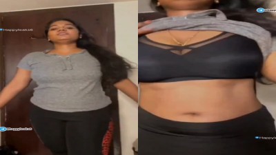 Chubby aunty striping cloths and press mulai with voice