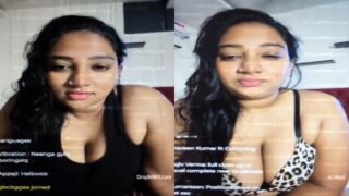 Chennai blond item tempting paid live ool show