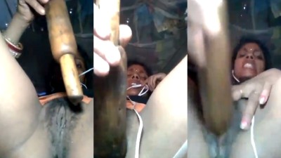 Villupuram kamaveri item pussy masturbation with wood