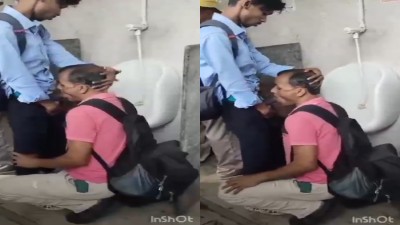 Gay uncle deep bathroom blowjob mms sex video