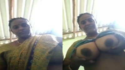 Trichy village mom strips jacket and squeeze huge mulai